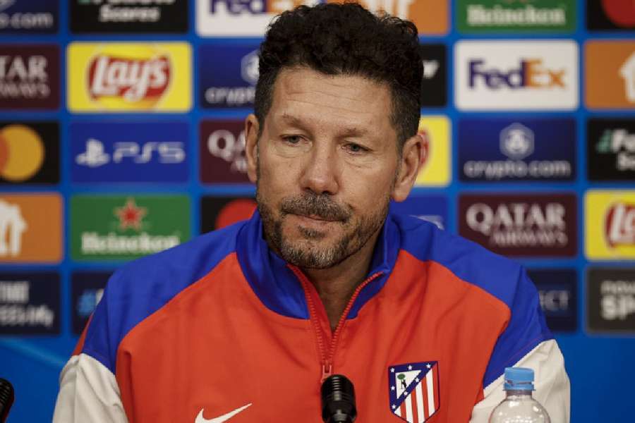 Simeone, en la previa del partido ante el Sparta de Praga