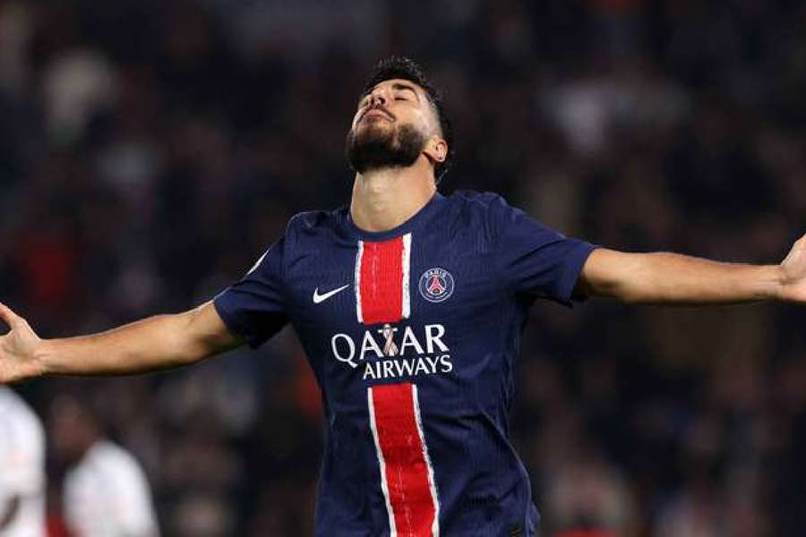 Asensio celebrates scoring against Strasbourg