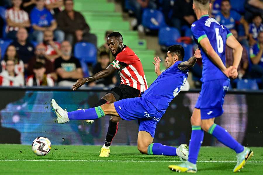 Iñaki Williams, durante un partido contra el Getafe