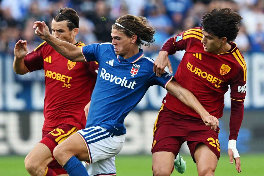 A Roma não conseguiu superar o Como A Roma não conseguiu superar o Como