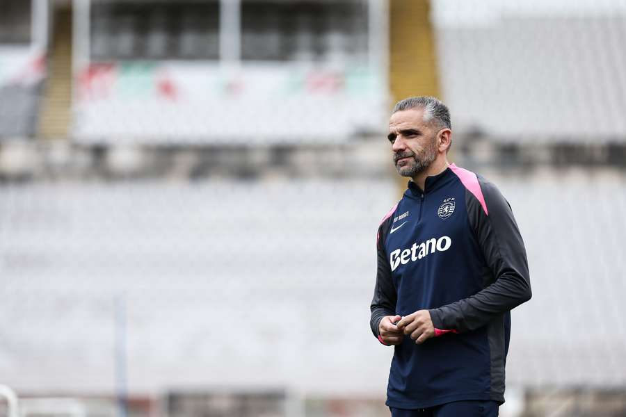 Rui Borges no treino do Jamor Rui Borges no treino do Jamor