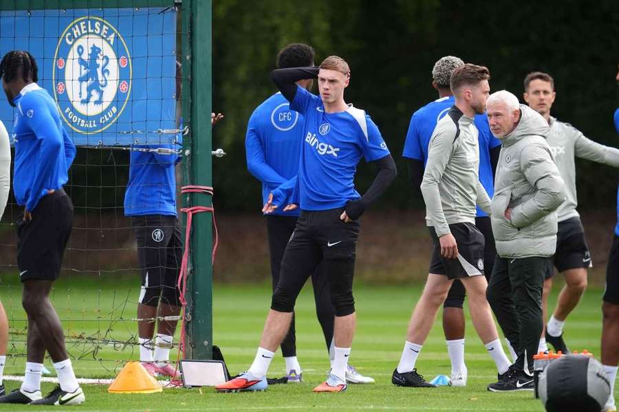 Chelsea's Cole Palmer during a training session on Tuesday September 16, 2025.