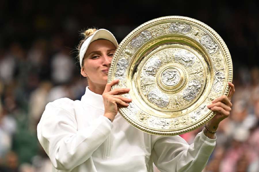Vondrousova became the first unseeded player to win the women's singles title at Wimbledon