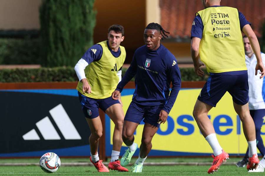 L'allenamento degli azzurri