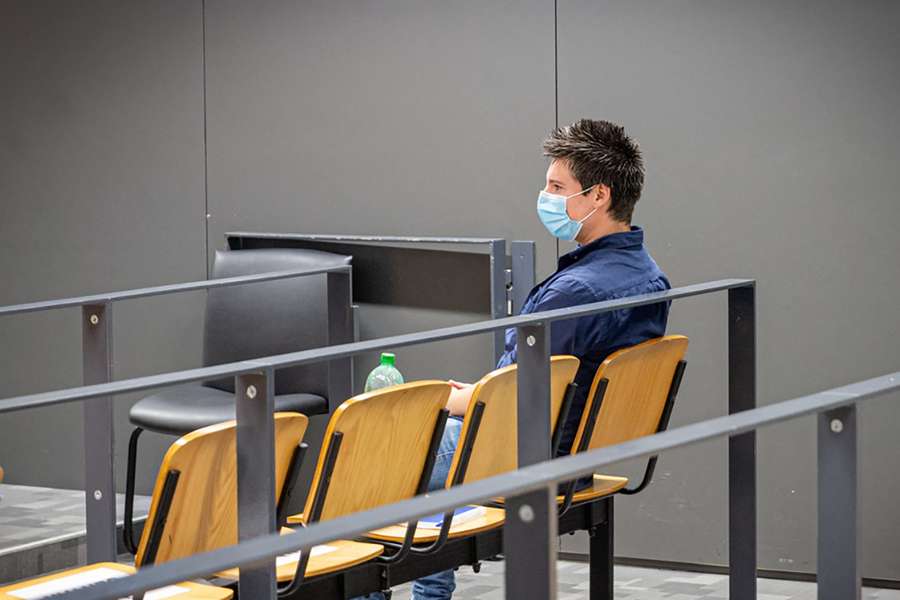 Rui Pinto at court, September 2020
