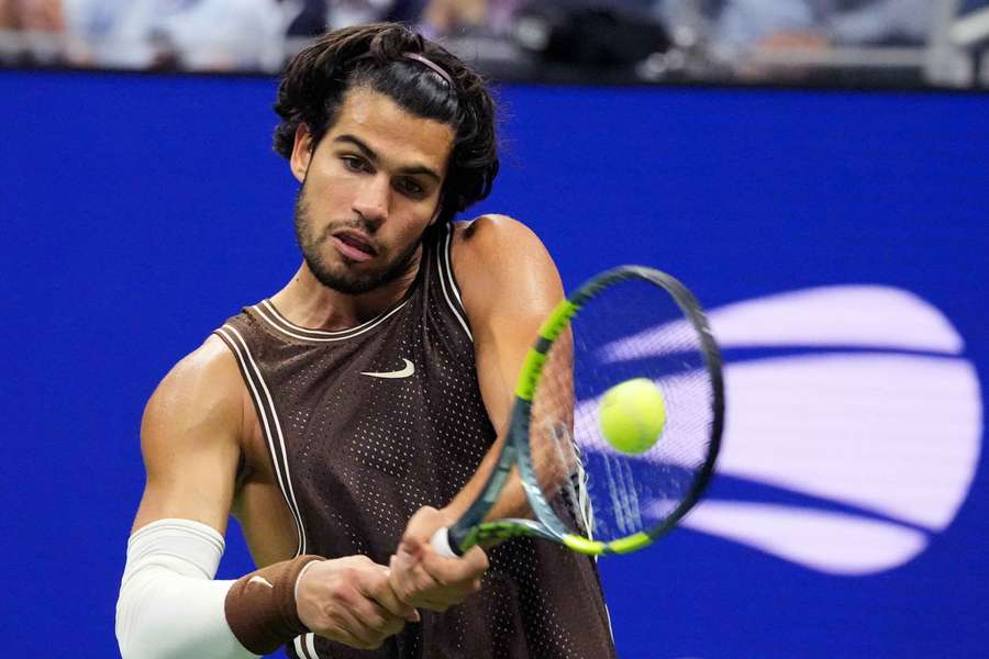 Carlos Alcaraz na US Open. Carlos Alcaraz na US Open.