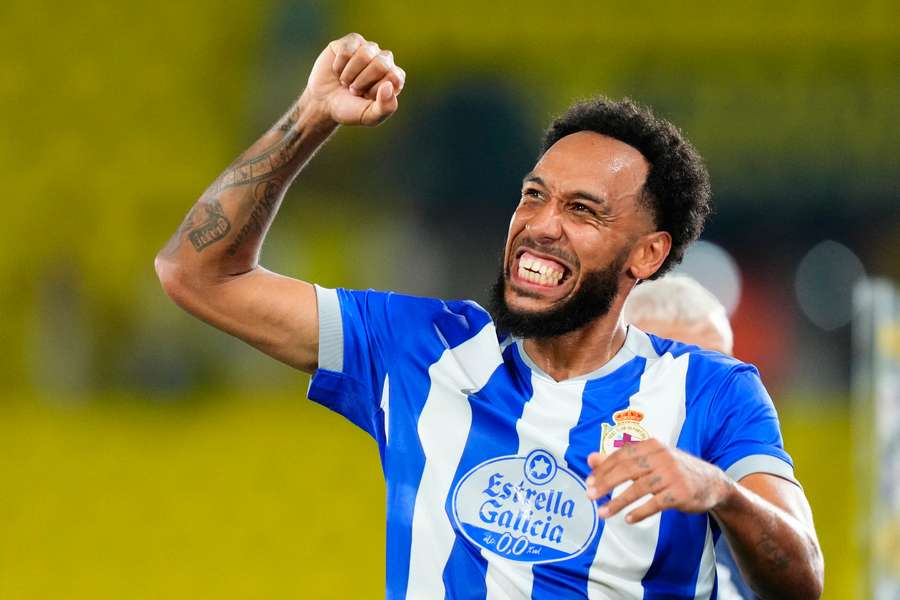Pierre-Emerick Aubameyang, avançado do Deportivo Pierre-Emerick Aubameyang, avançado do Deportivo