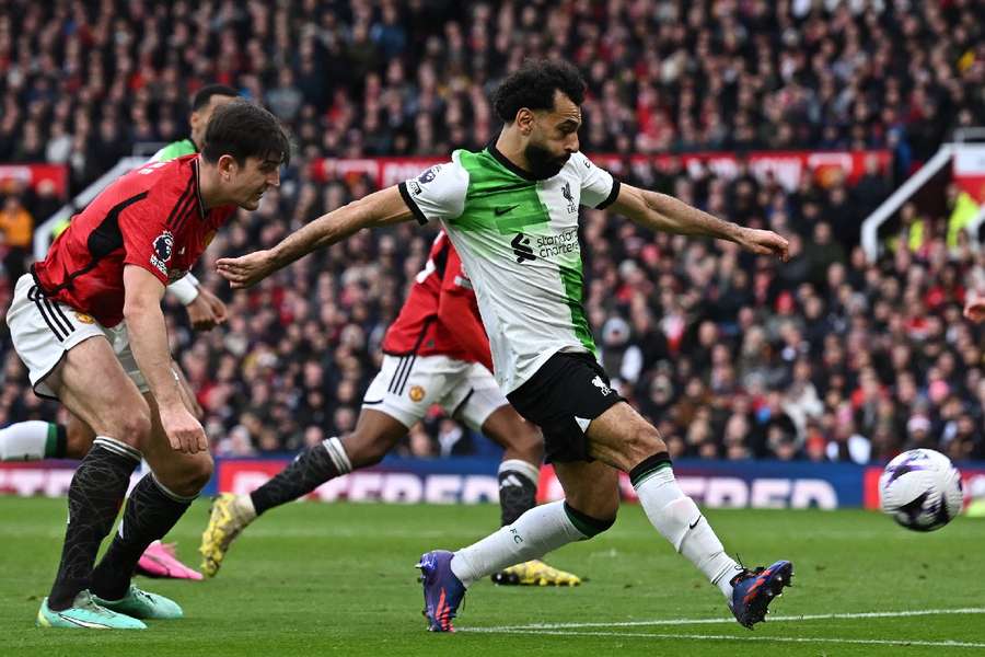Salah marcou o gol de empate do Liverpool no confronto 