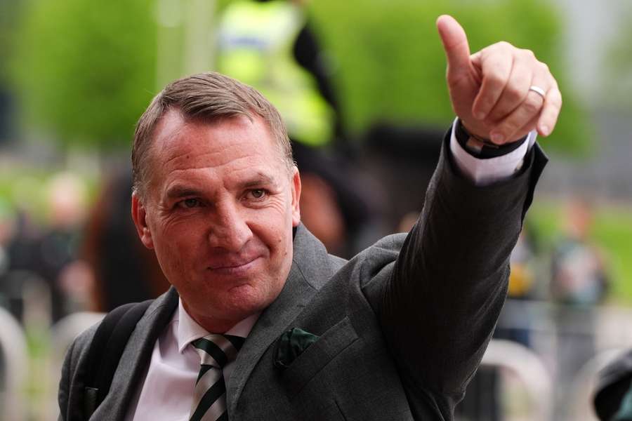 Celtic manager Brendan Rodgers is eyeing a Scottish league and cup double