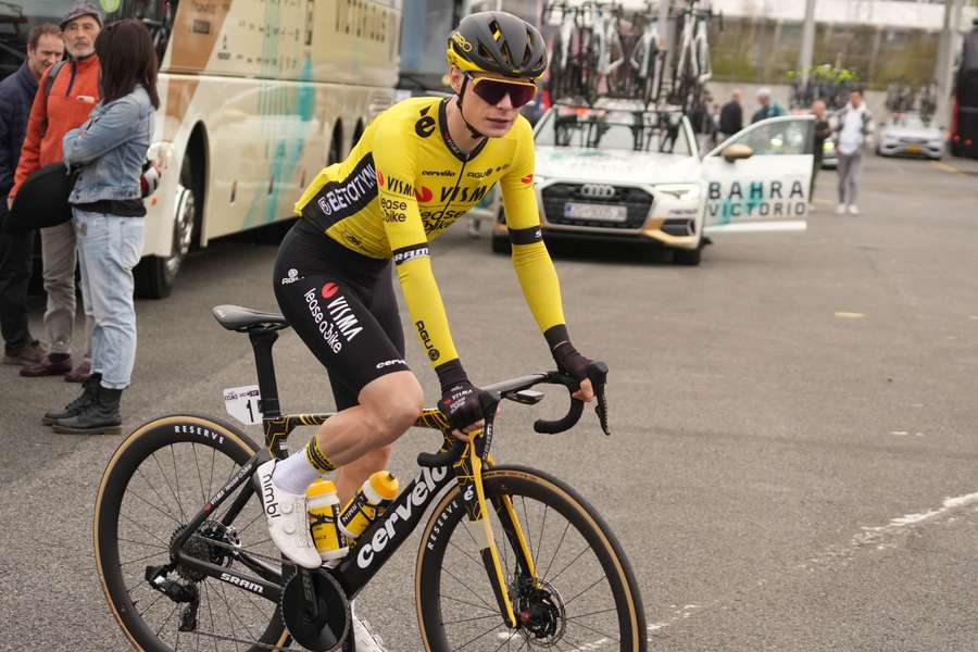 Vingegaard was injured during a crash in the Tour of the Basque Country race