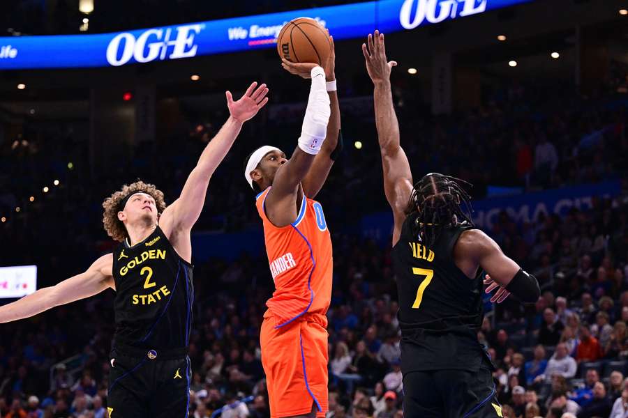 Shai Gilgeous-Alexander and the Oklahoma City Thunder go 11-1 in the NBA after Monday night's win. Shai Gilgeous-Alexander and the Oklahoma City Thunder go 11-1 in the NBA after Monday night's win.