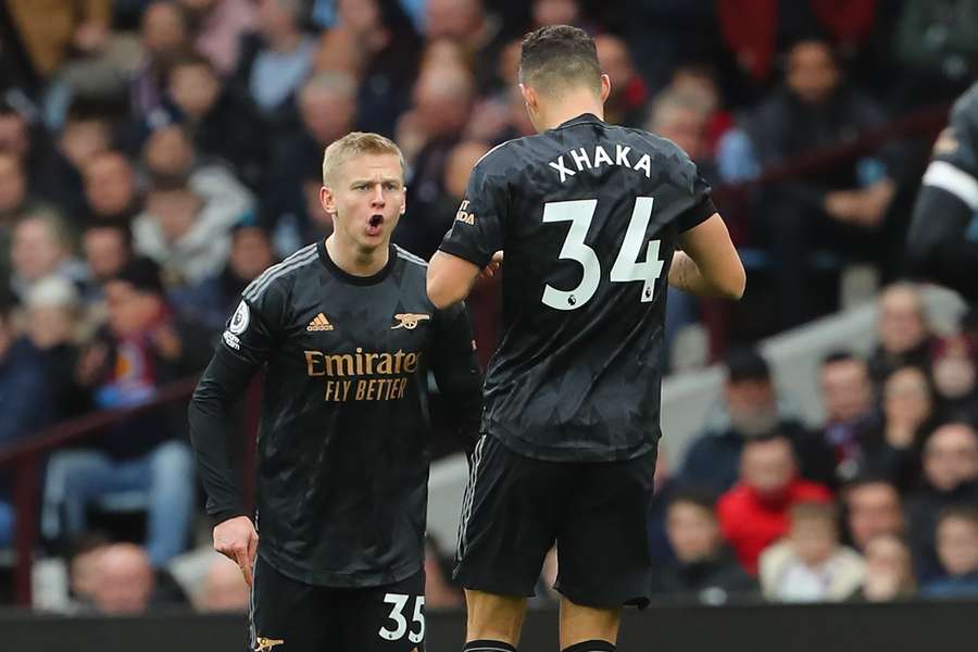 Zinchenko celebrates his equaliser