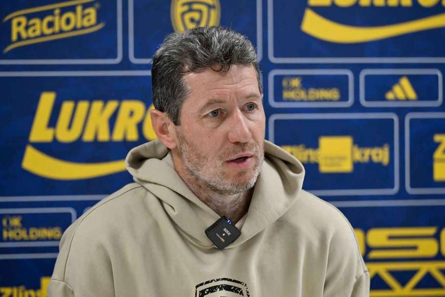 Trenér Zlína Bronislav Červenka.