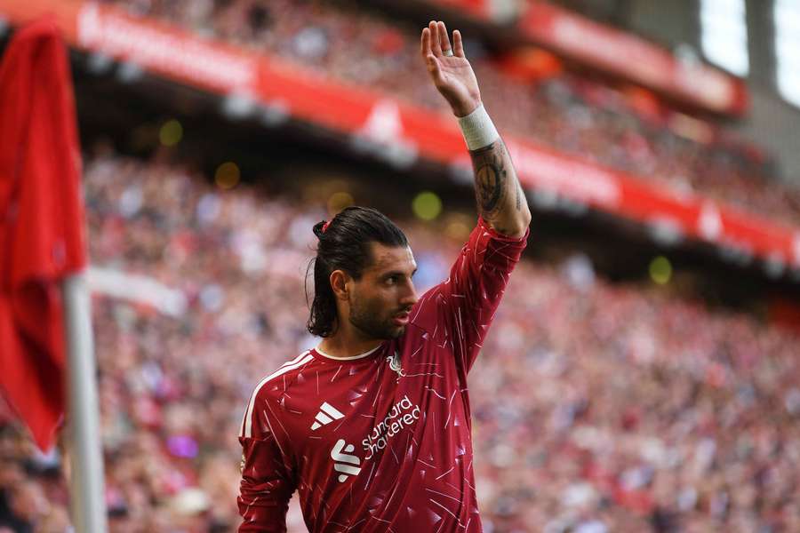 Dominik Szoboszlai avec Liverpool. Dominik Szoboszlai avec Liverpool.