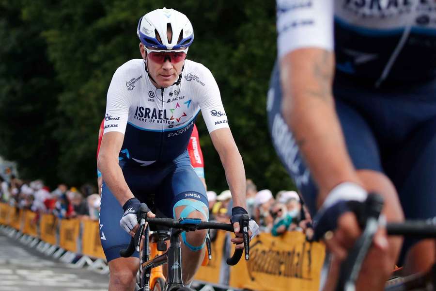 Chris Froome in action in 2021 Chris Froome in action in 2021