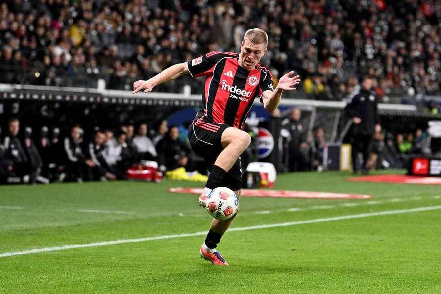 Rasmus Nissen Kristensen in action for Eintracht Frankfurt