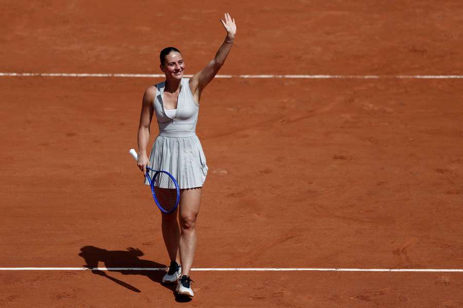 Marta Kostyuk à Roland-Garros. Marta Kostyuk à Roland-Garros.
