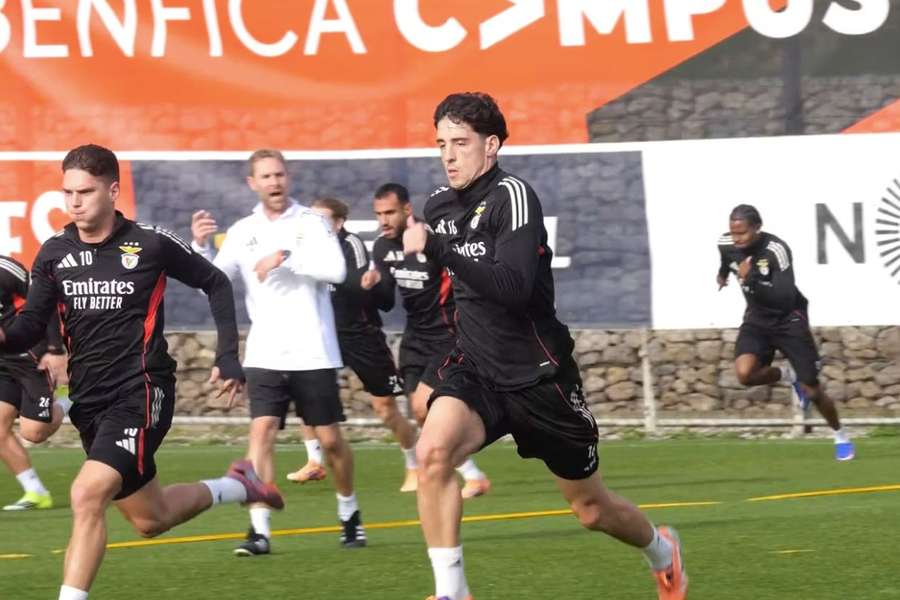 Treino do Benfica no Benfica Campus, no Seixal