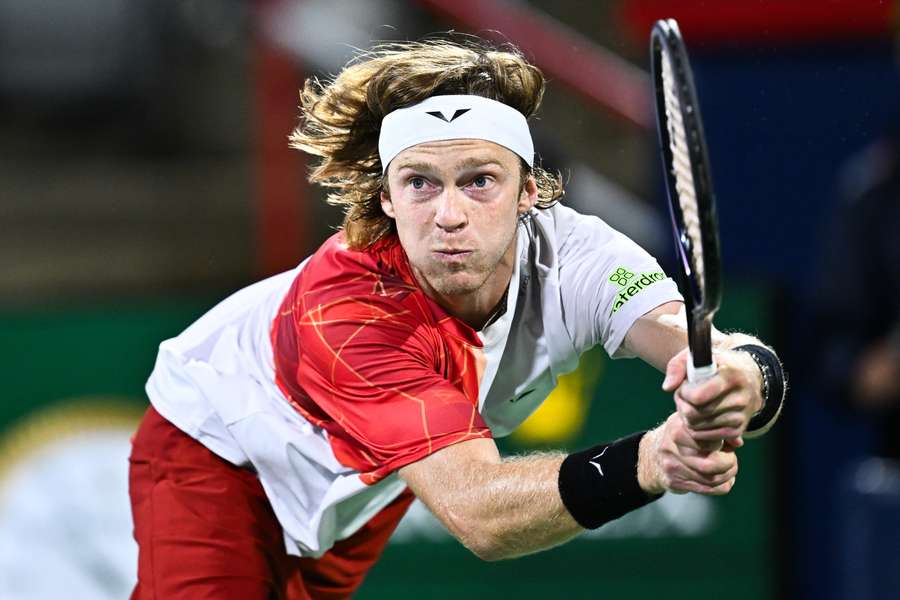 Rublev in action in Montreal