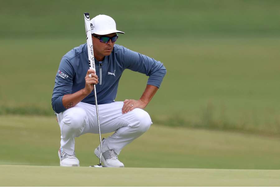 Rickie Fowler during the first round of the US Open