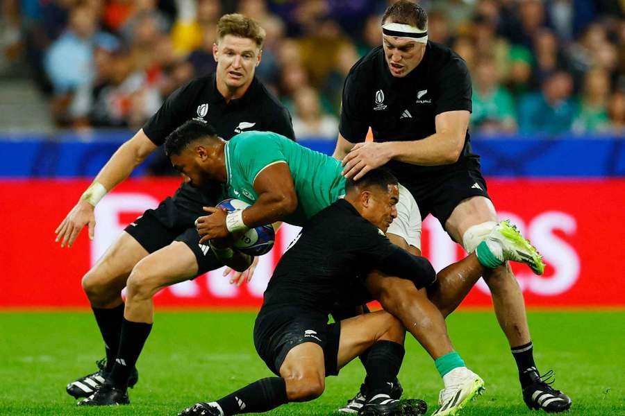 New Zealand and Ireland in action during last year's World Cup