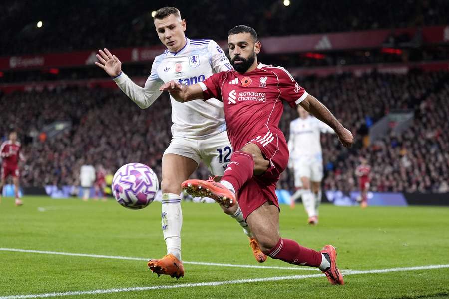 Salah impressed for Liverpool against Aston Villa Salah impressed for Liverpool against Aston Villa