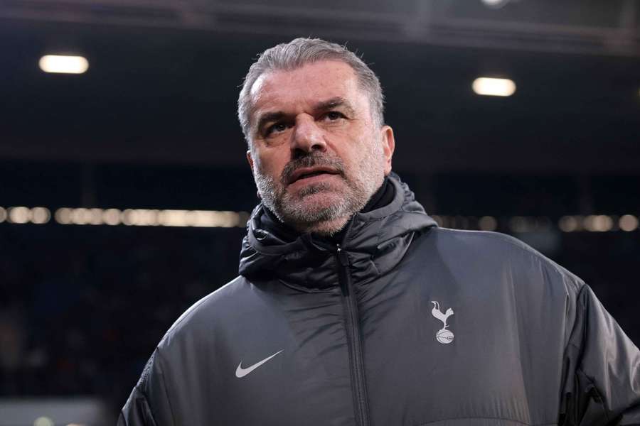 Ange Postecoglou looks on during Tottenham's win over Hoffenheim in the Europa League on Thursday