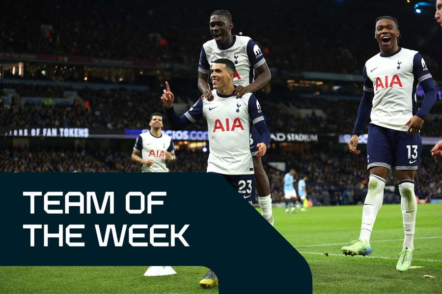 Spurs' players dominate the Premier League Team of the Week