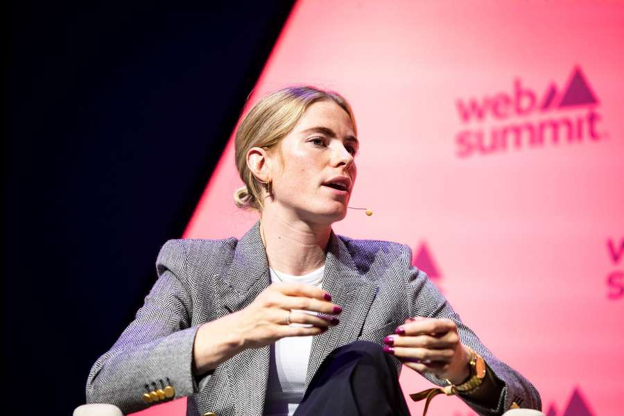 Demi Vollering no Web Summit