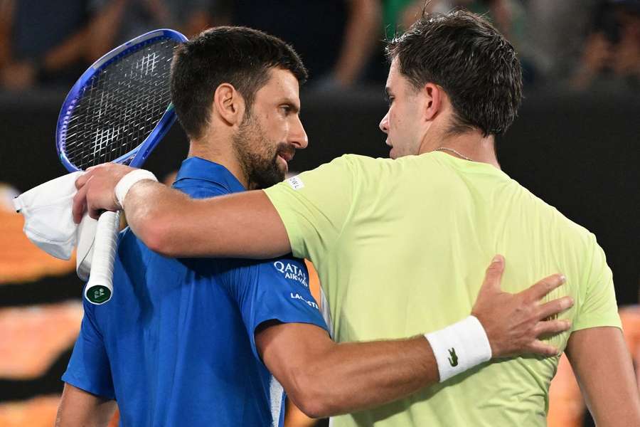 Jaime Faria saúda Djokovic