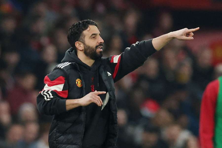 Amorim on the touchline