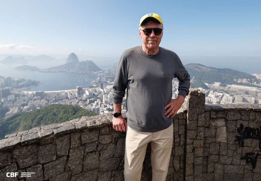 Ancelotti tuvo una mañana turística en Río de Janeiro