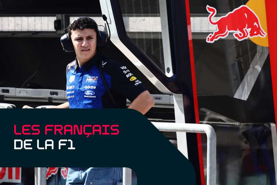 Isack Hadjar commence au volant d'une Red Bull.