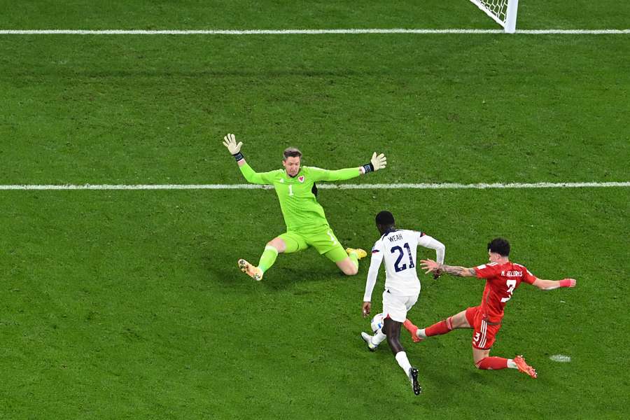O golo de Weah aos 36 minutos O golo de Weah aos 36 minutos
