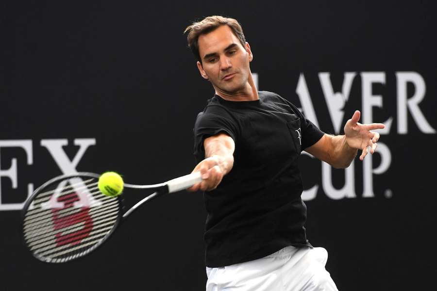 Federer v príprave na svoje posledné, kariérne vystúpenie.