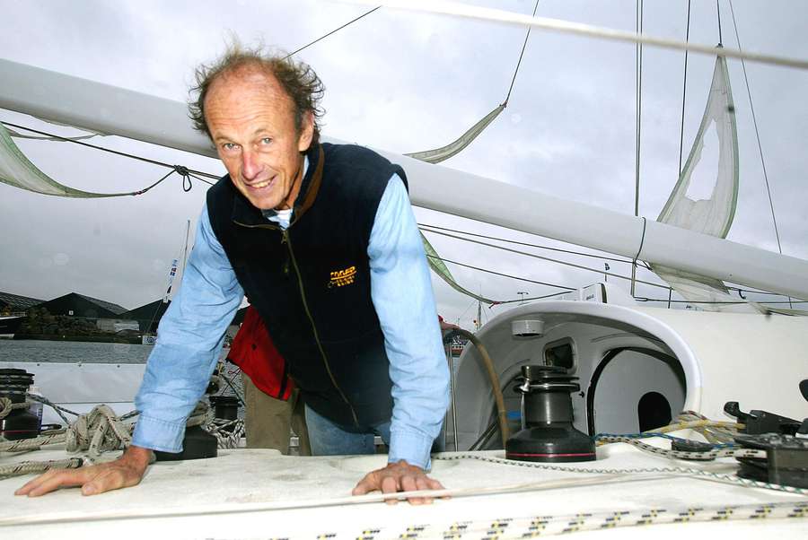 Mike Birch en 2002, au départ de la Route du Rhum.