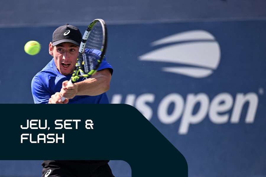 Valentin Royer lors de son entrée en lice à l'US Open. Valentin Royer lors de son entrée en lice à l'US Open.