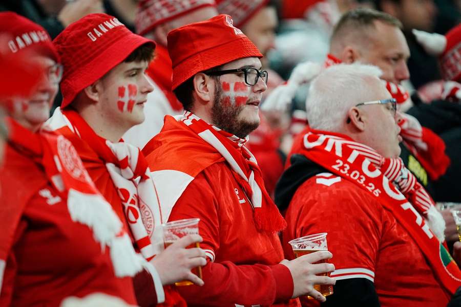 Danish fans were extremely quiet in the match against Scotland Danish fans were extremely quiet in the match against Scotland