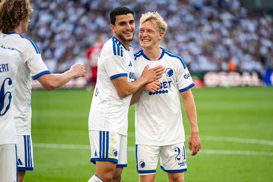 FC Copenhagen celebrate their win in Randers