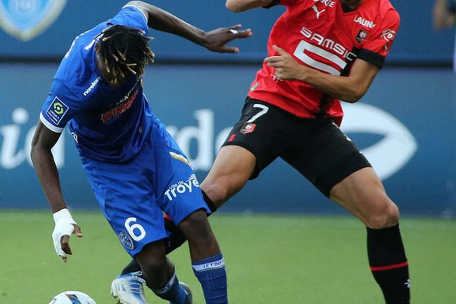 Rennes claimed a 1--1 draw against Troyes