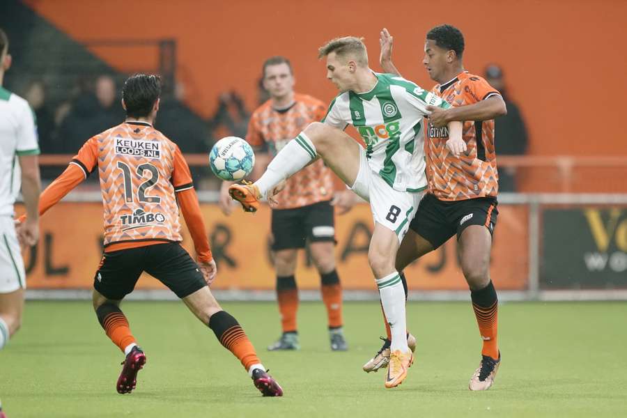 Johan Hove scoorde 1-1 namens FC Groningen; zijn eerste treffer voor zijn kersverse club