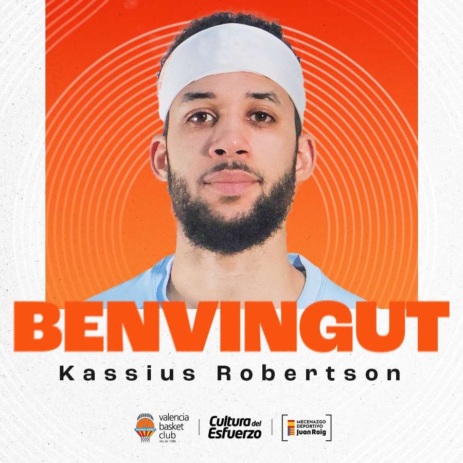 Kassius Robertson llega a valencia Basket