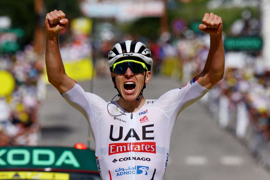 Pogacar scoops stage four and takes the yellow jersey