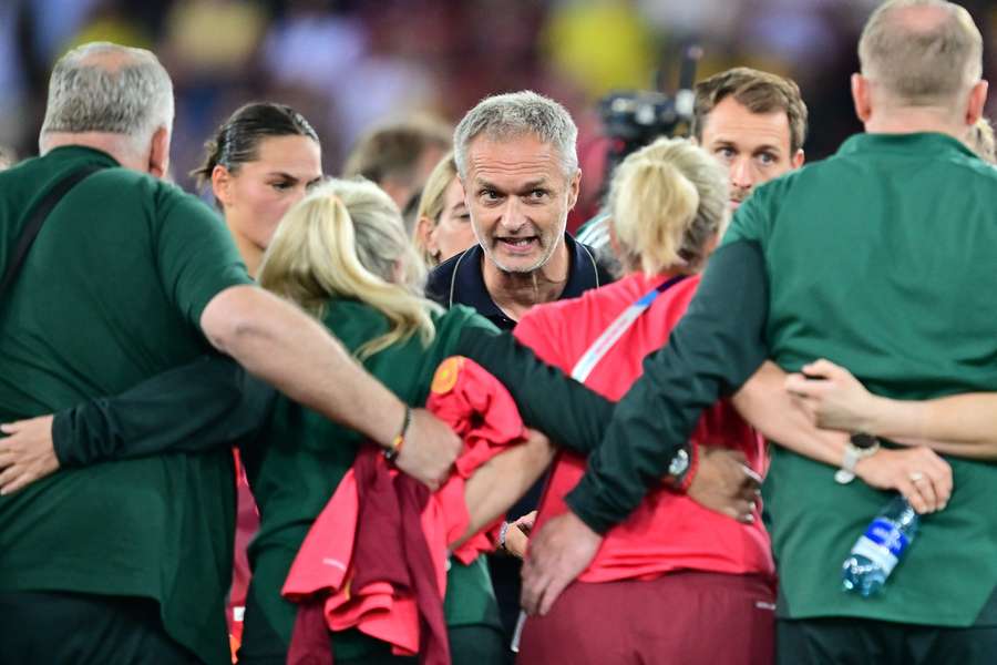 Christian Wück (M.) und sein Team nach der Pleite gegen Schweden Christian Wück (M.) und sein Team nach der Pleite gegen Schweden