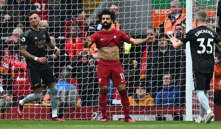 Salah, frustrat după ratarea penalty-ului