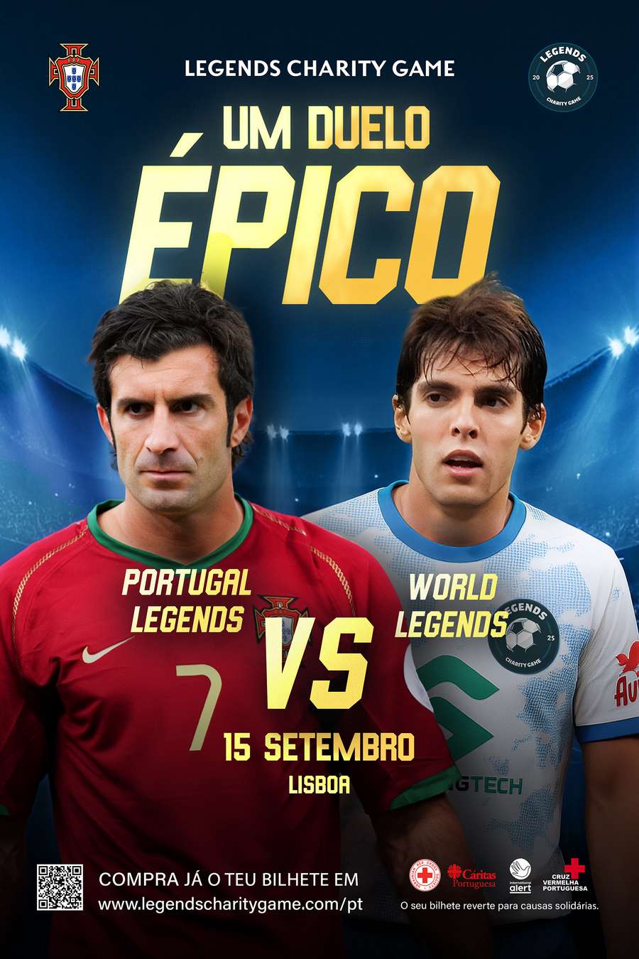 Legends Charity Game terá lugar em Lisboa