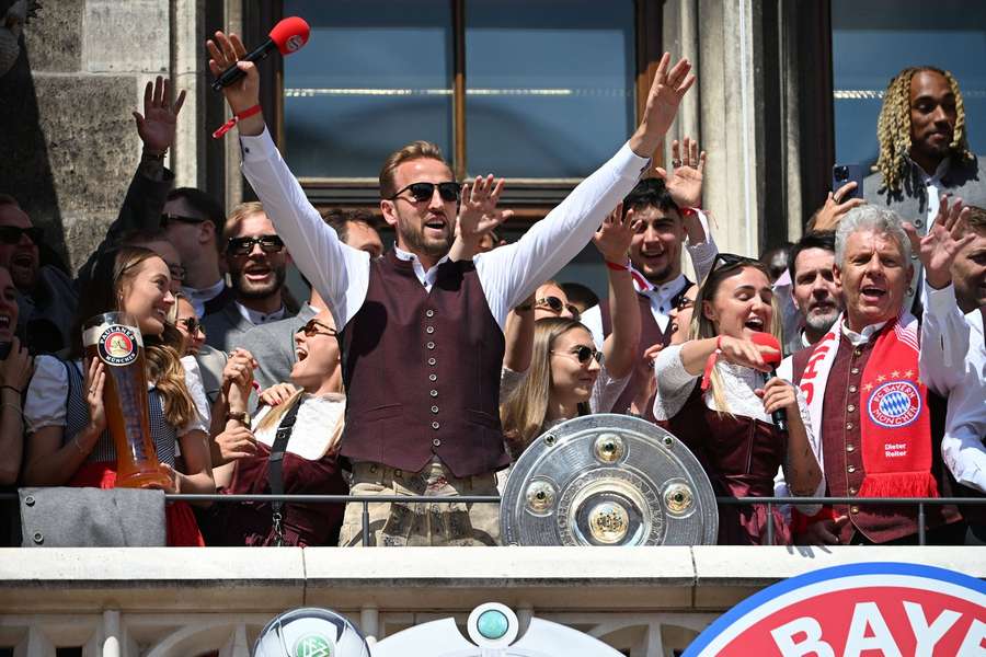 Der FC Bayern bei der Meisterfeier 2024/25