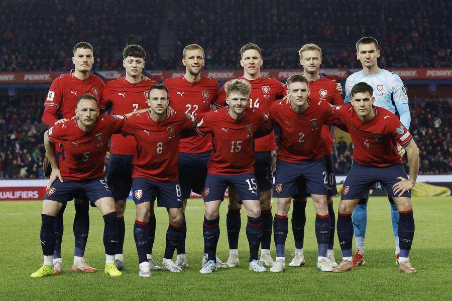 Česká reprezentace před baráží s Dánskem. Česká reprezentace před baráží s Dánskem.