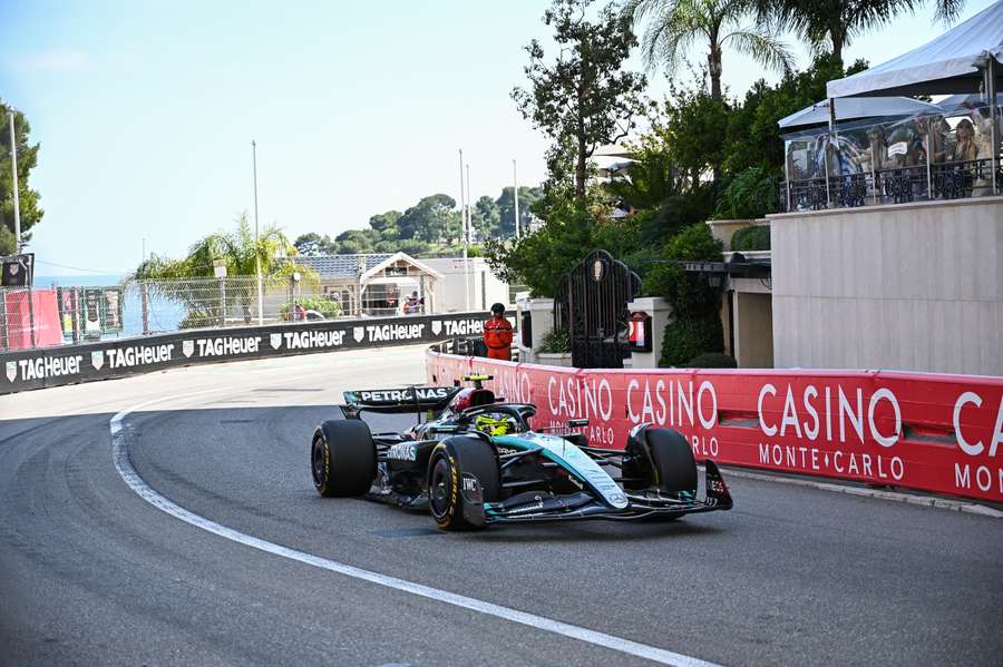 Lewis Hamilton dans les rues de Monaco cette année.