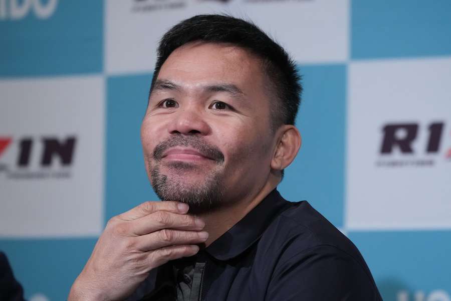 Pacquiao speaks to the media
